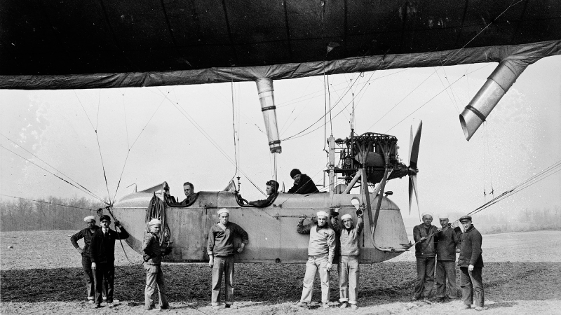 Illustration for article titled La era de los dirigibles: así fue el inicio de la aviación